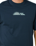 AOTS Thumb Print T-Shirt in Dark Navy