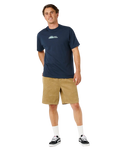 AOTS Thumb Print T-Shirt in Dark Navy