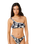 Topanga Geo Crop Bikini Top in Black