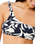 Topanga Geo Crop Bikini Top in Black