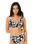 Topanga Geo Deep V Bikini Top in Black