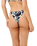Topanga Geo Hi Leg Skimpy Bikini Bottoms in Black