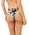 Topanga Geo Hi Leg Skimpy Bikini Bottoms in Black