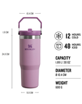 The Stanley Classic Iceflow Flip Straw Tumbler in Lilac