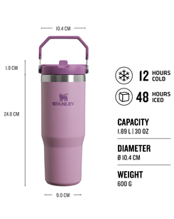 The Stanley Classic Iceflow Flip Straw Tumbler in Lilac