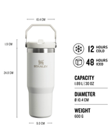 The Stanley Classic Iceflow Flip Straw Tumbler in Frost