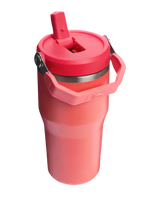The Stanley Iceflow Flip Straw 0.6L Tumbler in Hot Coral
