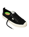 The Cariuma Womens Oca Low Suede Shoes in Black