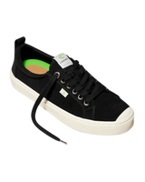The Cariuma Womens Oca Low Suede Shoes in Black