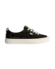 The Cariuma Womens OCA Low Shoes in Black Jaguar Print