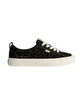 The Cariuma Womens OCA Low Shoes in Black Jaguar Print