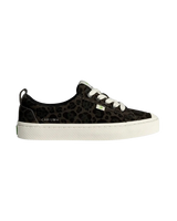 The Cariuma Womens OCA Low Shoes in Black Jaguar Print