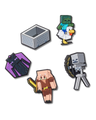 The Crocs Minecraft Jibbitz (5 Pack) in Assorted