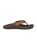 The Olukai Mens Ohana Flip Flops in Tan & Dark Java