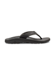 The Olukai Mens Ohana Flip Flops in Black & Dark Shadow