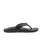 The Olukai Mens Ohana Flip Flops in Black & Dark Shadow