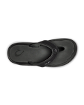 The Olukai Mens Ohana Flip Flops in Black & Dark Shadow