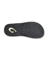 The Olukai Mens Ohana Flip Flops in Black & Dark Shadow