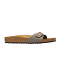 Madrid Birko-Flor Nubuck Sandals in Stone