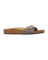 Madrid Birko-Flor Nubuck Sandals in Stone