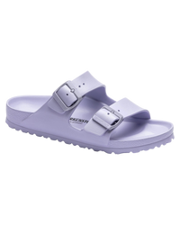 The Birkenstock Womens Arizona Essentials EVA Sandals in Purple Frog
