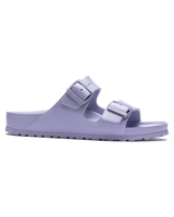 The Birkenstock Womens Arizona Essentials EVA Sandals in Purple Frog