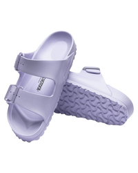 The Birkenstock Womens Arizona Essentials EVA Sandals in Purple Frog