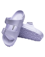 The Birkenstock Womens Arizona Essentials EVA Sandals in Purple Frog