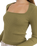 Andie Long Sleeve Knit Top in Olive