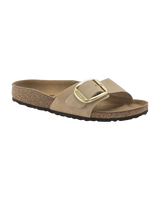 The Birkenstock Womens Madrid Big Buckle Sandals in Sandcastle
