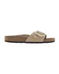 The Birkenstock Womens Madrid Big Buckle Sandals in Sandcastle
