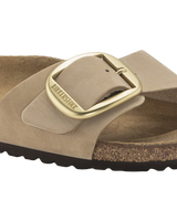 The Birkenstock Womens Madrid Big Buckle Sandals in Sandcastle