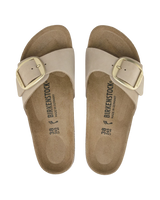 The Birkenstock Womens Madrid Big Buckle Sandals in Sandcastle