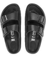 The Birkenstock Womens Papillio Arizona Chunky Natural Leather Sandals in Black