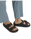 The Birkenstock Womens Papillio Arizona Chunky Natural Leather Sandals in Black