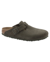 Boston Suede Leather Sandals in Thyme