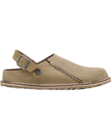 The Birkenstock Mens Lutry Premium Suede Sandals in Gray Taupe