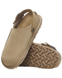 The Birkenstock Mens Lutry Premium Suede Sandals in Gray Taupe