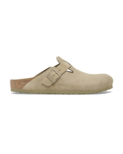 Boston Suede Leather Sandals in Faded Khaki