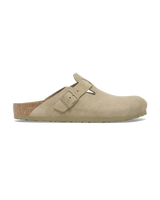 Boston Suede Leather Sandals in Faded Khaki