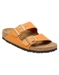 Arizona Nubuck Leather Sandals in Burnt Orange