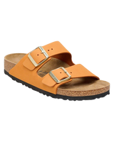 Arizona Nubuck Leather Sandals in Burnt Orange