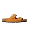 Arizona Nubuck Leather Sandals in Burnt Orange