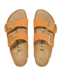 Arizona Nubuck Leather Sandals in Burnt Orange