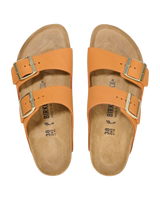 Arizona Nubuck Leather Sandals in Burnt Orange