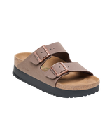 Papillio Arizona Birko-Flor Flex Platform Sandals in Mocha