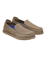 Utti Suede Leather Shoes in Grey Taupe