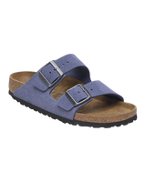 Arizona Suede Leather Sandals in Purple Dusk