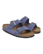 Arizona Suede Leather Sandals in Purple Dusk