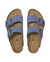 Arizona Suede Leather Sandals in Purple Dusk